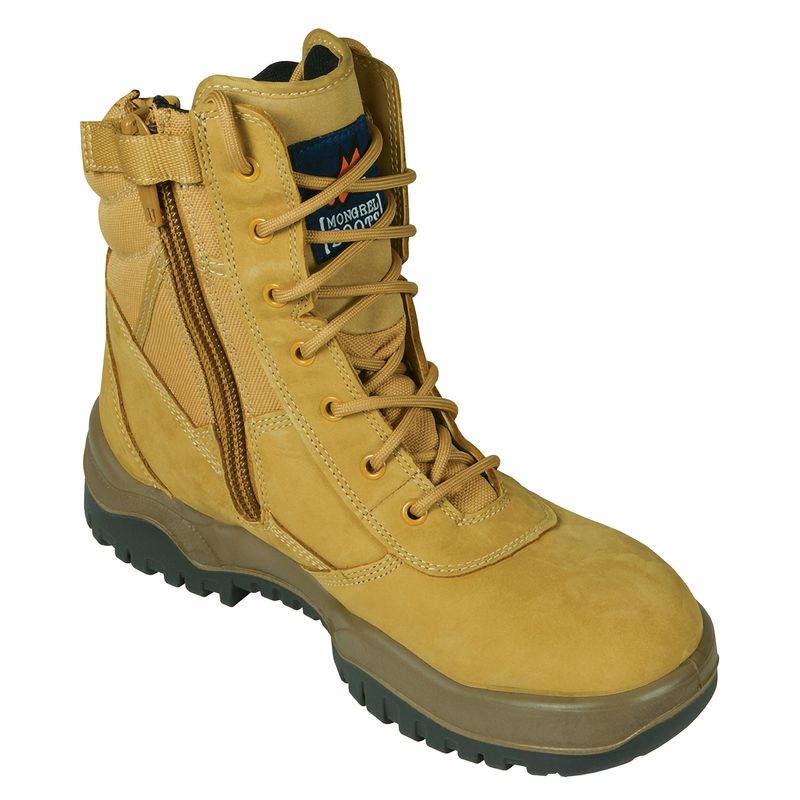 Mongrel Wheat ZipSider HiLeg Boot (251050) - Workwear Guys